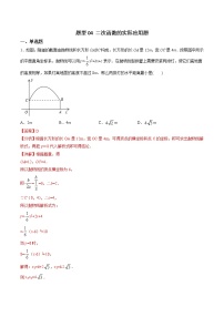 中考数学二轮复习专题训练题型04 二次函数的实际应用题（教师版）