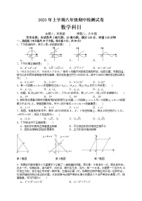 2022-2023学年雅礼八年级（下）期中考试数学试卷及参考答案