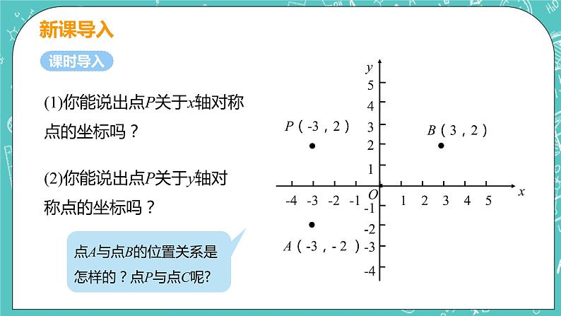 九年级数学人教版上册 第23章 旋转 23.2 中心对称 23.2.3 关于原点对称的点的坐标 课件05