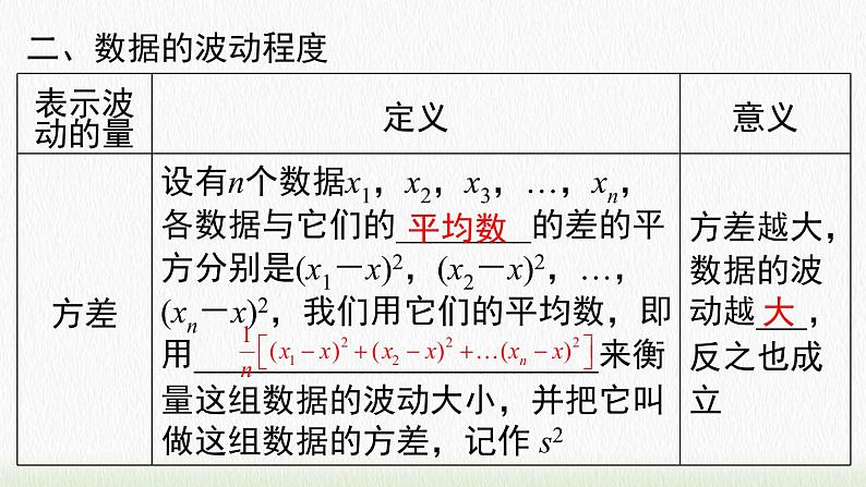 数学八年级下册第二十章 小结与复习课件PPT第6页