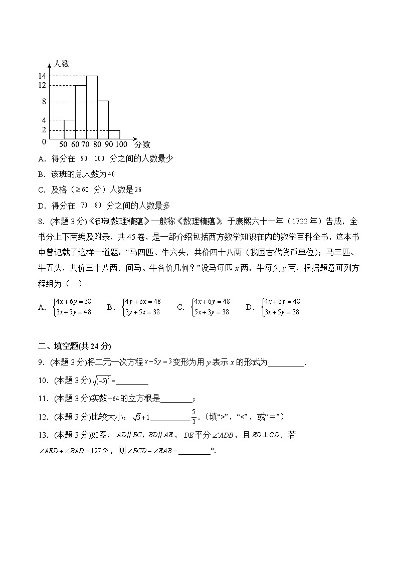 数学人教版7年级下册期末过关检测卷02第3页