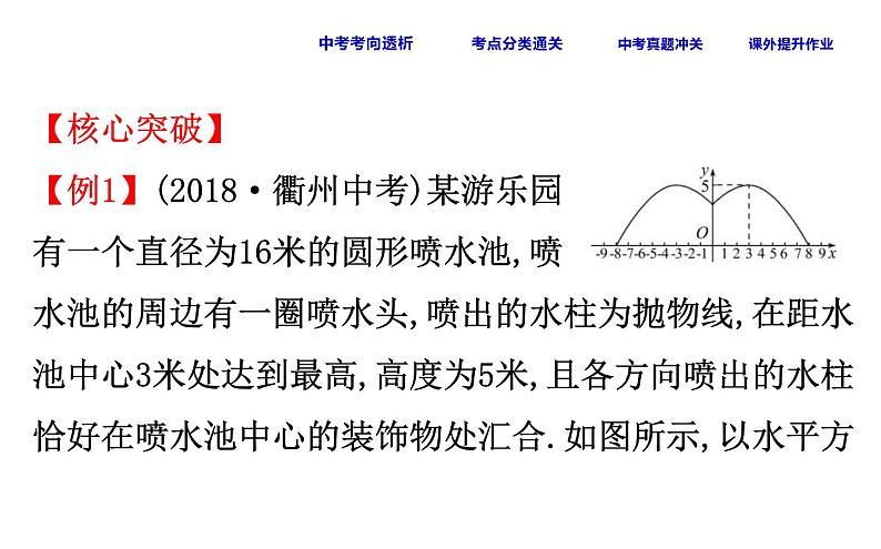 中考数学一轮复习课时练习课件课时20 二次函数的应用 (含答案)第5页