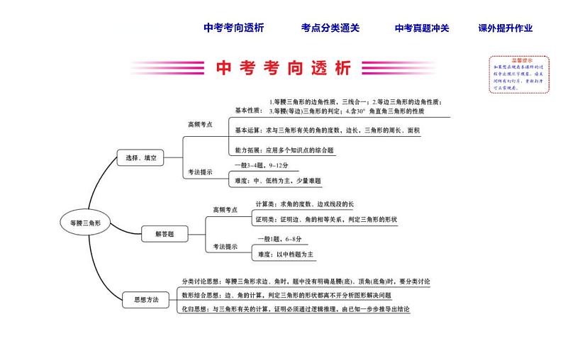 中考数学一轮复习课时练习课件课时26 等腰三角形 (含答案)第2页