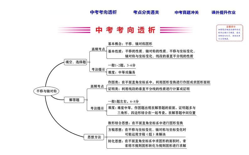 中考数学一轮复习课时练习课件课时39 平移与轴对称 (含答案)第2页