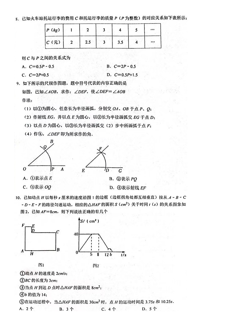 2023.4济南市长清区七年级下数学期中（含答案） 试卷02