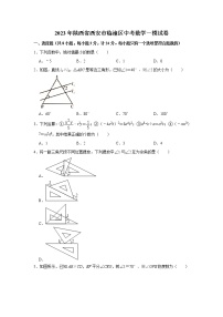 2023年陕西省西安市临潼区中考数学一模试卷