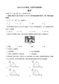 2022-2023深圳盐田区九年级（下）一模数学试卷