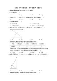 2023年广东省珠海市第十中学中考数学一模试卷