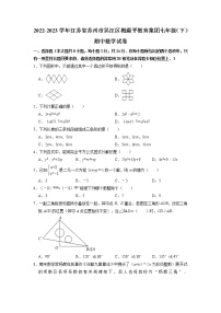 江苏省苏州市吴江区梅震平教育集团2022-2023学年七年级下学期期中数学试卷