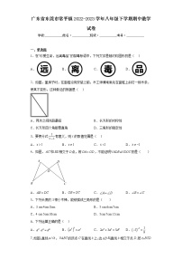 广东省东莞市常平镇2022-2023学年八年级下学期期中数学试卷（含答案）