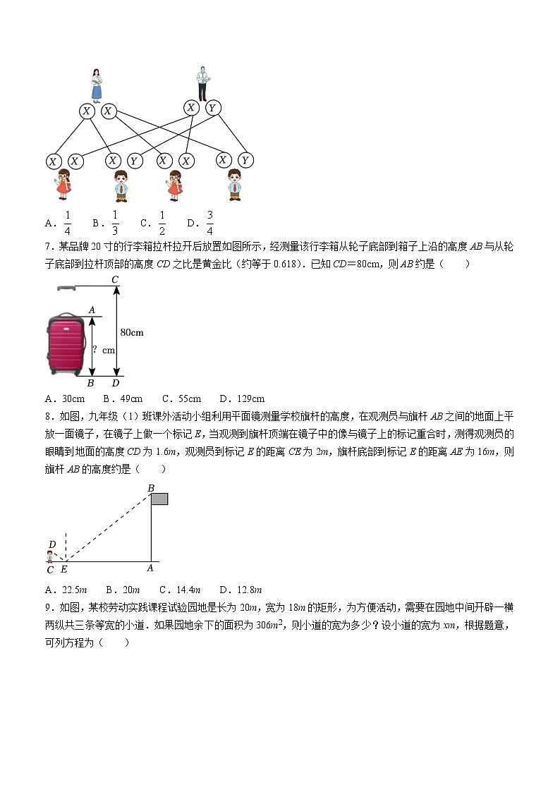 2023年广东省深圳市中考适应性数学试卷（含答案）02