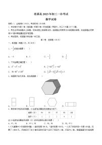 2023年四川省广元市苍溪县中考一模数学试题（含答案）