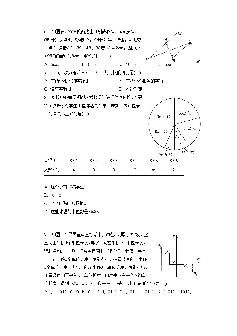 2023年河南省安阳市内黄县中考二模数学试卷第2页