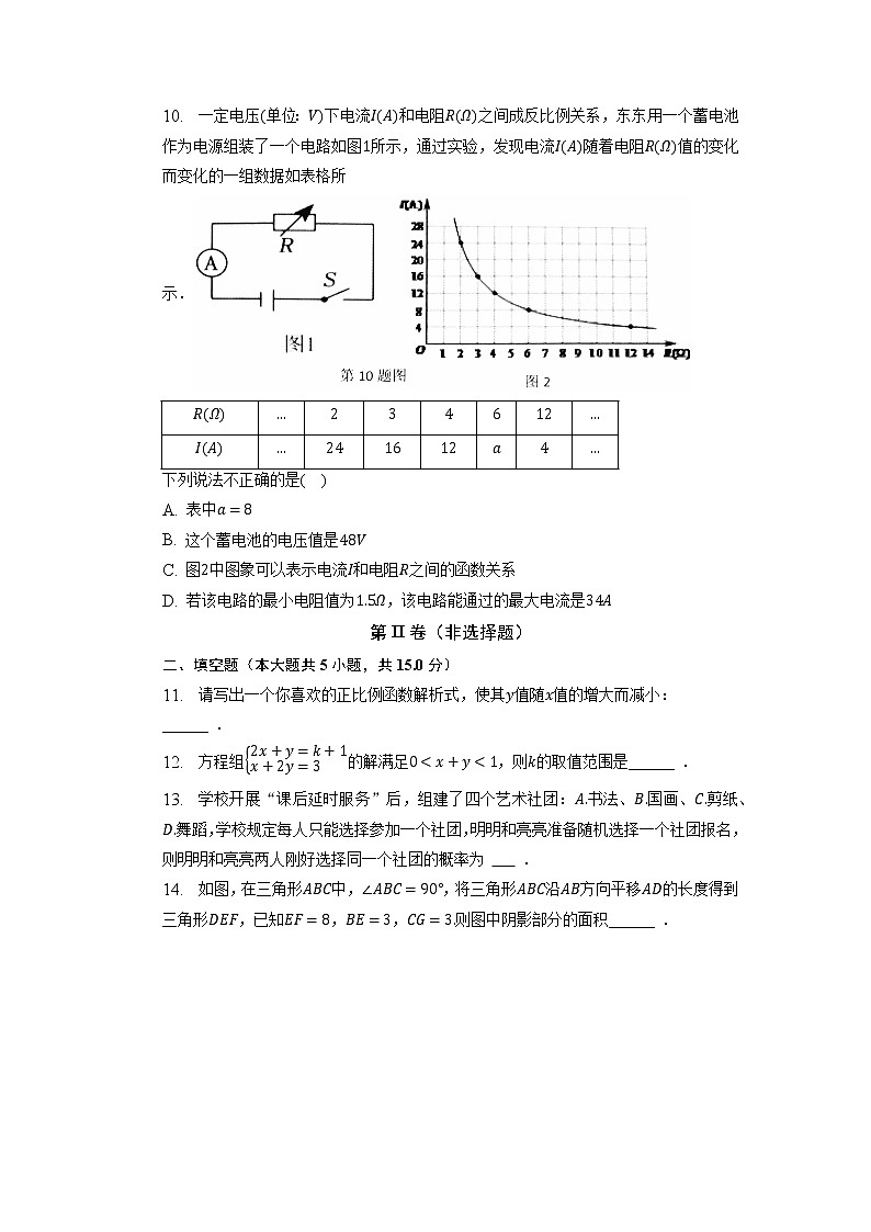 2023年河南省安阳市内黄县中考二模数学试卷第3页