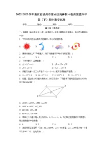 浙江省杭州市萧山区高桥初中教育集团2022-2023学年八年级下学期期中数学试卷