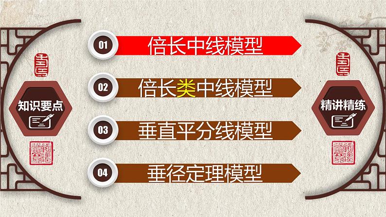 几何模型1.1 与“中点”有关的模型①（平分模型）-2023年中考数学二轮复习必会几何模型剖析（全国通用）课件PPT03