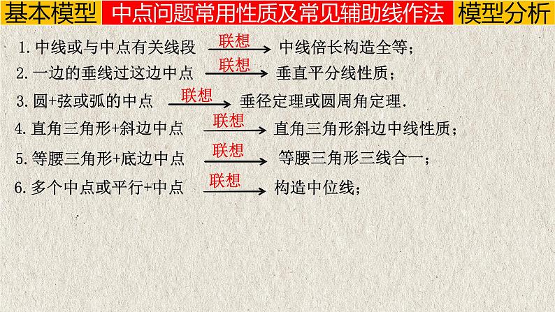 几何模型1.2 与“中点”有关的模型②（平分模型）-2023年中考数学二轮复习必会几何模型剖析（全国通用）课件PPT第2页