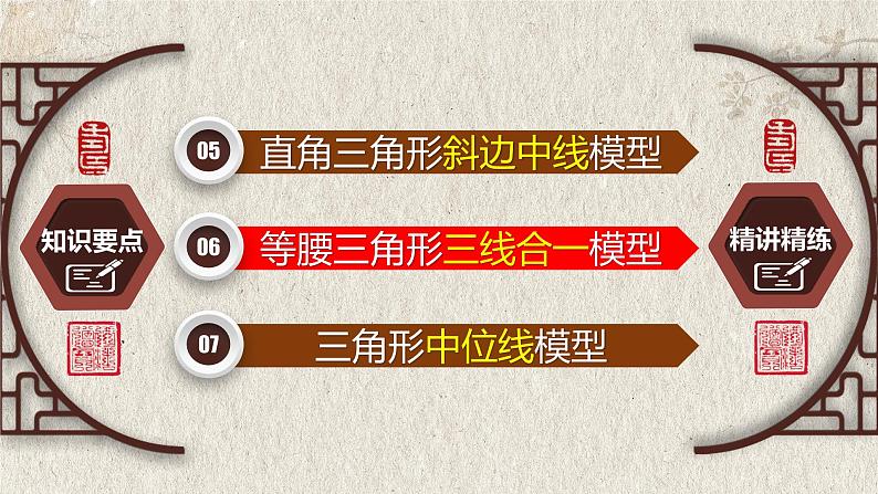 几何模型1.2 与“中点”有关的模型②（平分模型）-2023年中考数学二轮复习必会几何模型剖析（全国通用）课件PPT第7页