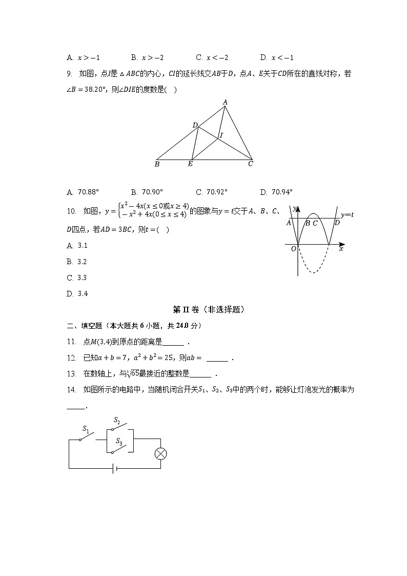 2023年福建省宁德市博雅培文学校中考数学二模试卷（含答案）第2页