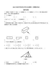 2023年河北省廊坊市安次区中考一模数学试题（含答案）