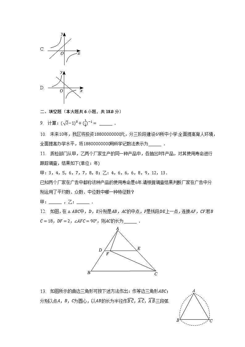 2023年山东省青岛市城阳区中考数学一模试卷（含解析）03