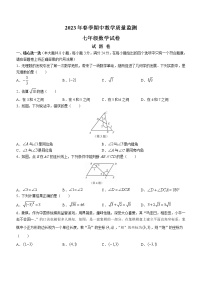 湖北省咸宁市嘉鱼县、赤壁市2022-2023学年七年级下学期期中数学试题（含答案）