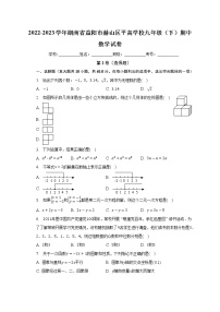 湖南省益阳市赫山区平高学校2022-2023学年九年级下学期期中数学试卷（含答案）