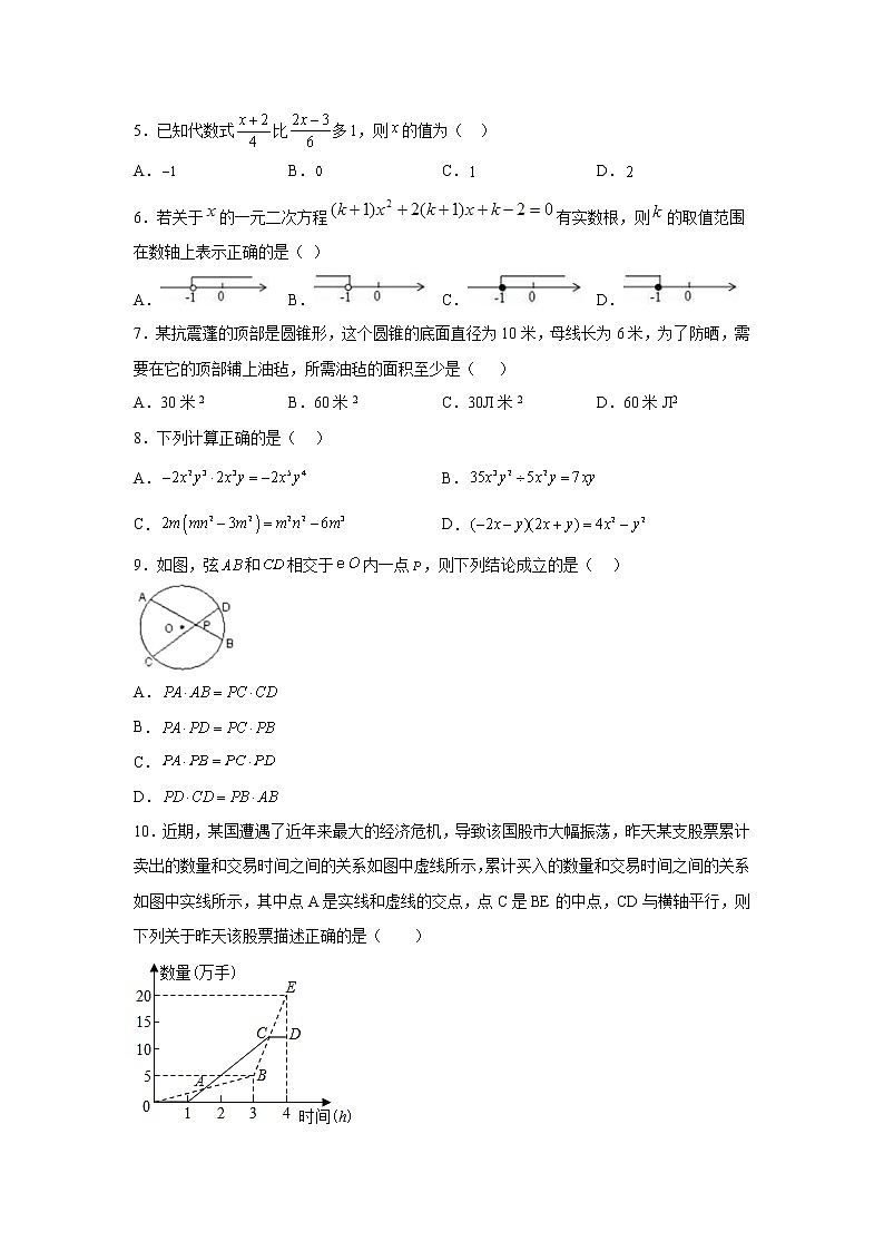 黄金卷03-【赢在中考黄金八卷】备战2023年中考数学全真模拟卷（原卷版）（惠州专用）第2页