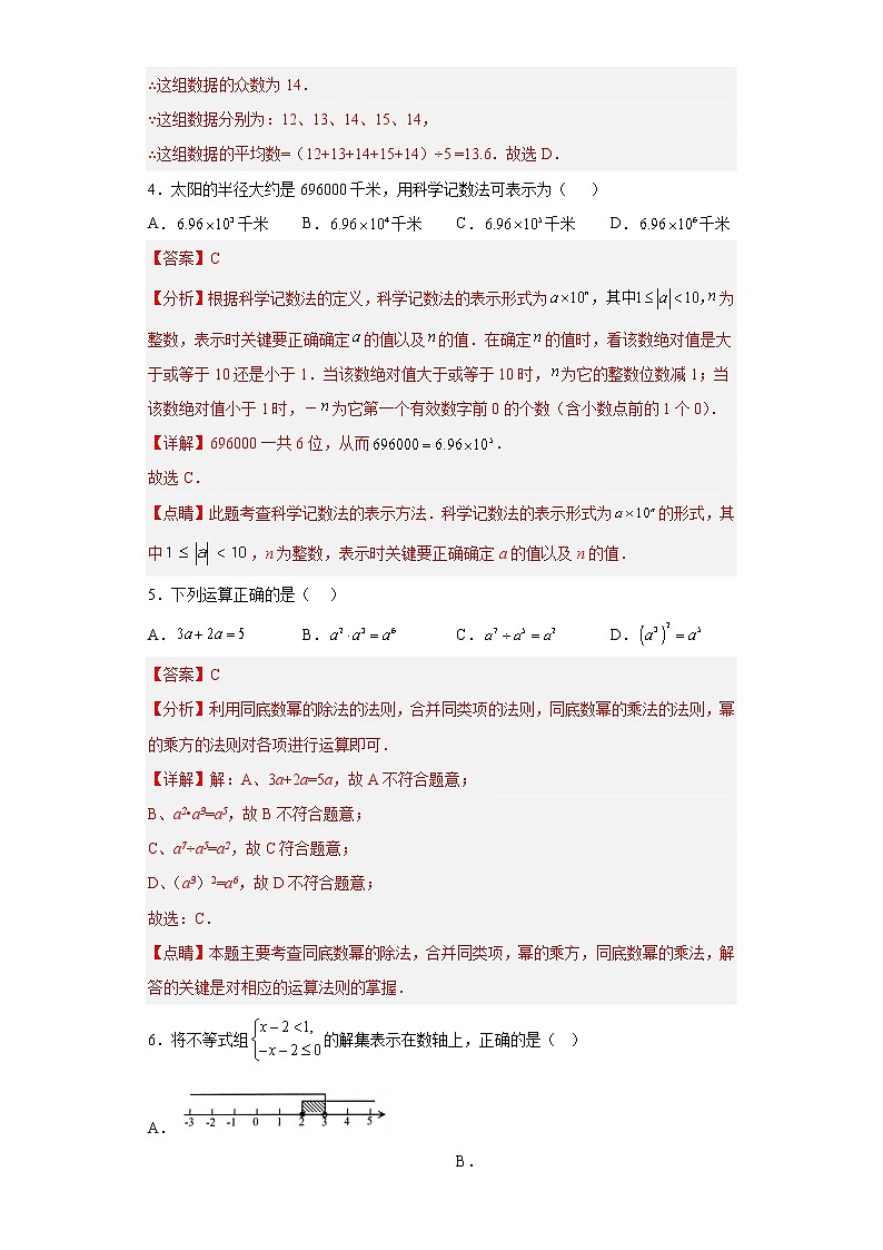 黄金卷01-【赢在中考黄金八卷】备战2023年中考数学全真模拟卷（解析版）（深圳专用）第2页