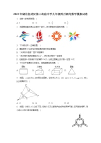 2023年湖北省武汉第三寄宿中学九年级四月调考数学模拟试卷(含答案解析)