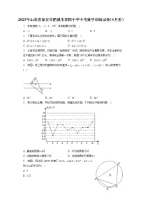 2023年山东省泰安市肥城市汶阳中学中考数学诊断试卷（4月份）(含答案解析)