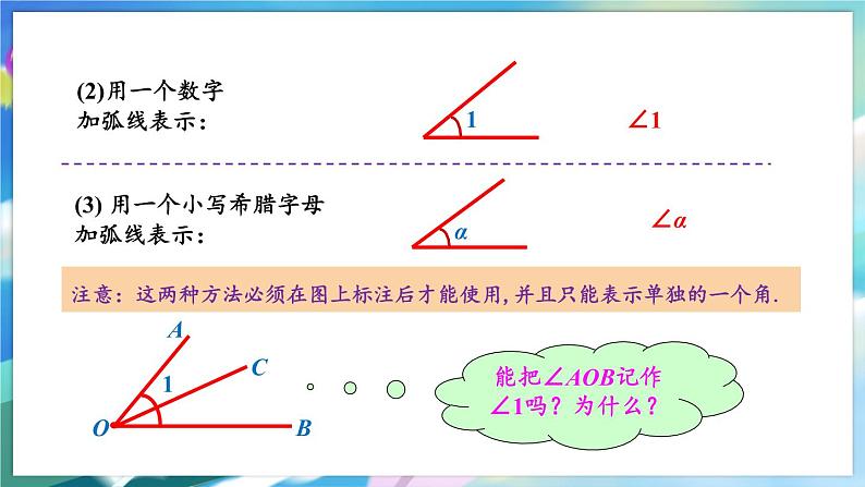 青岛版数学七年级下册 8.1 角的表示 PPT课件07