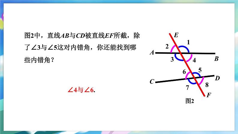 青岛版数学七年级下册 9.1  同位角、内错角、同旁内角 PPT课件07