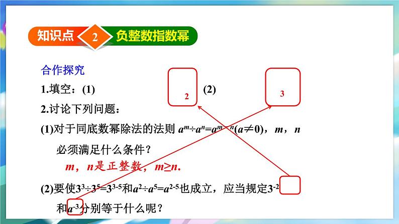 青岛版数学七年级下册 11.6 第1课时 零指数幂与负整数指数幂及幂的运算 PPT课件第6页