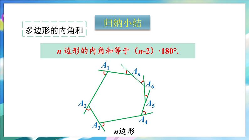 青岛版数学七年级下册 13.2.2多边形的内角和 PPT课件07