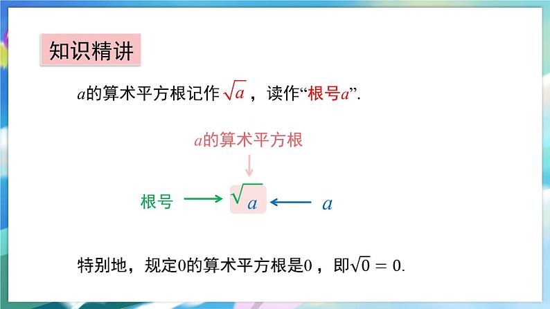 青岛版数学八年级下册 7.1 算术平方根 PPT课件06