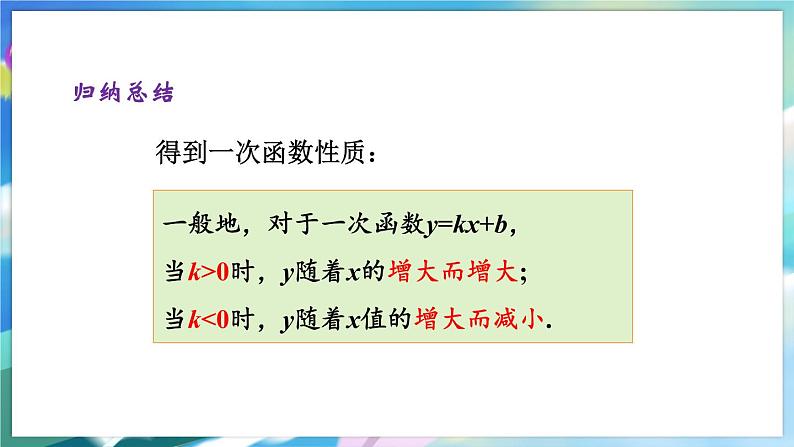 青岛版数学八年级下册 10.3  一次函数的性质 PPT课件06