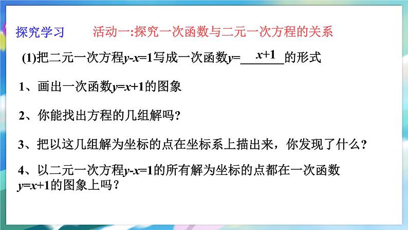 青岛版数学八年级下册 10.4 一次函数与二元一次方程 PPT课件03