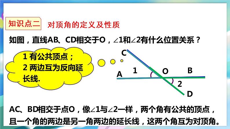 北师大版数学七年级下册 2.1.1 两条直线的位置关系 PPT课件+教案07