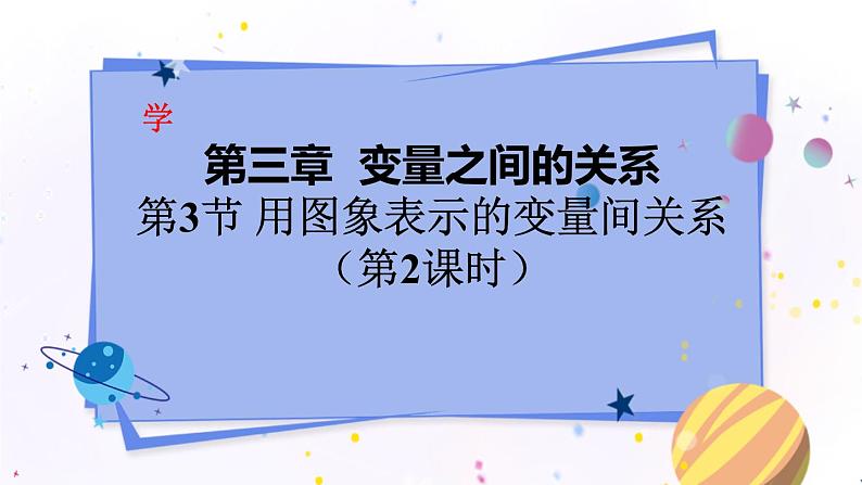 3.3.2 用图象表示的变量间关系第1页