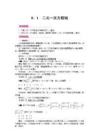 初中数学8.1 二元一次方程组巩固练习