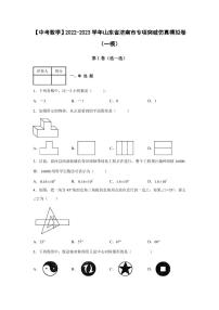 【中考数学】2022-2023学年山东省济南市专项突破仿真模拟卷（一模二模）含答案