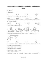 2022-2023学年北京区域联考中考数学专项提升仿真模拟测试题（一模二模）含答案