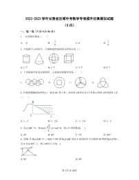 2022-2023学年甘肃省区域中考数学专项提升仿真模拟试题（3月4月）含答案