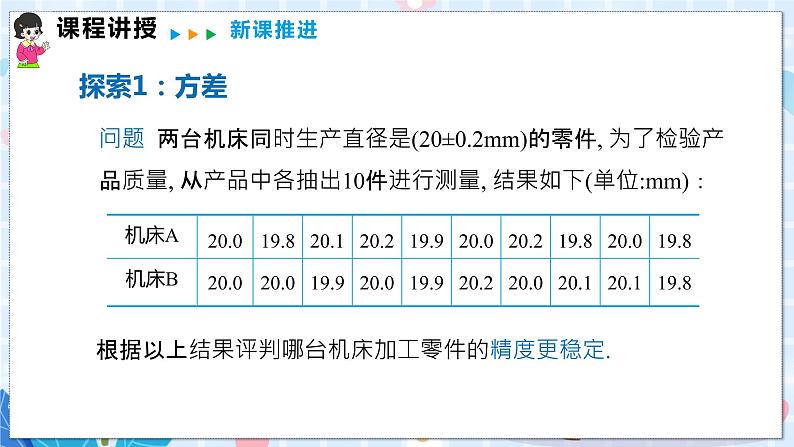 沪科版数学八年级下册 20.2.2 数据的离散程度 PPT精品课件+详案08