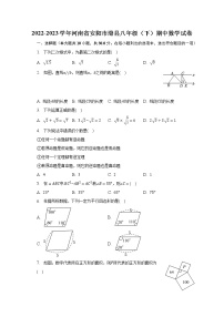 2022-2023学年河南省安阳市滑县八年级（下）期中数学试卷（含解析）