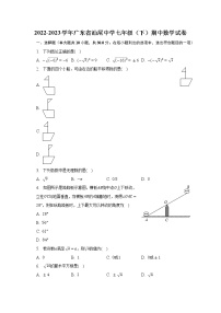 2022-2023学年广东省汕尾中学七年级（下）期中数学试卷（含解析）