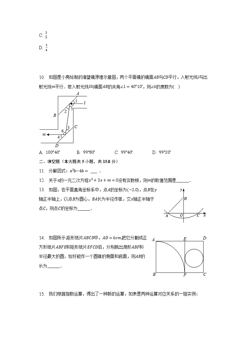 2023年广东省东莞市8校中考数学二模试卷（含解析）02