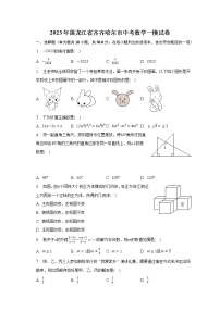 2023年黑龙江省齐齐哈尔市中考数学一模试卷（含解析）