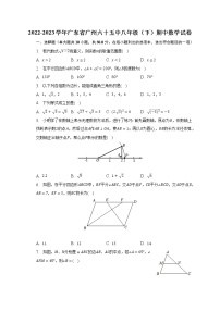 2022-2023学年广东省广州六十五中八年级（下）期中数学试卷（含解析）